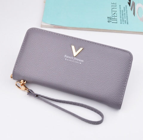 V Style Leather Wallet - Drazelle Store