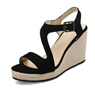 Platform Buckle Strap High heels - Drazelle Store