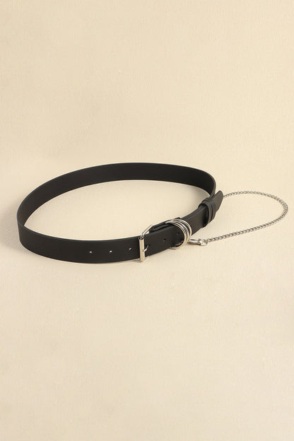 PU Leather Alloy Chain Belt - Drazelle Store