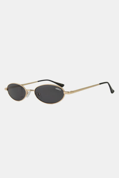 Nicole Lee USA Metal Frame Finley Oval Sunglasses - Drazelle Store