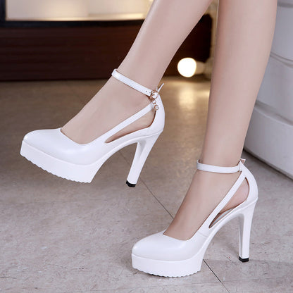 Pointed Toe Shoes Wedding Shoes Stiletto High Heels Pumps - Drazelle Store