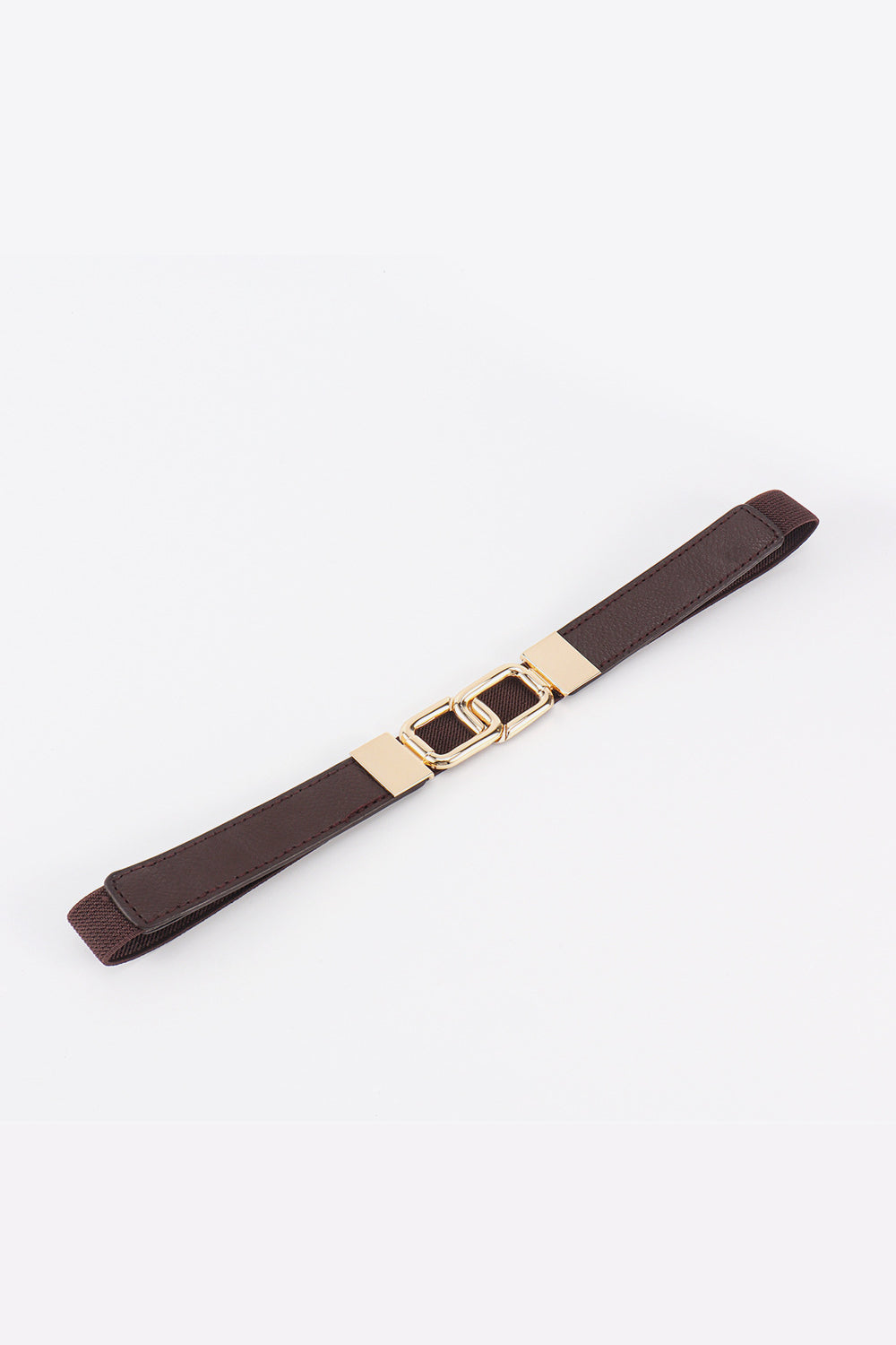 Geometric Double Buckle Elastic Belt - Drazelle Store