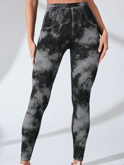 Tie-Dye High Waist Active Leggings - Drazelle Store