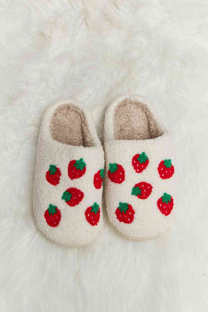 Melody Printed Plush Slide Slippers - Drazelle Store