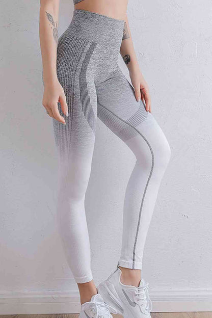 Gradient High Waist Sports Leggings - Drazelle Store