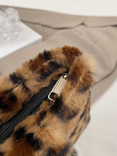 Leopard Fluff Handbag - Drazelle Store