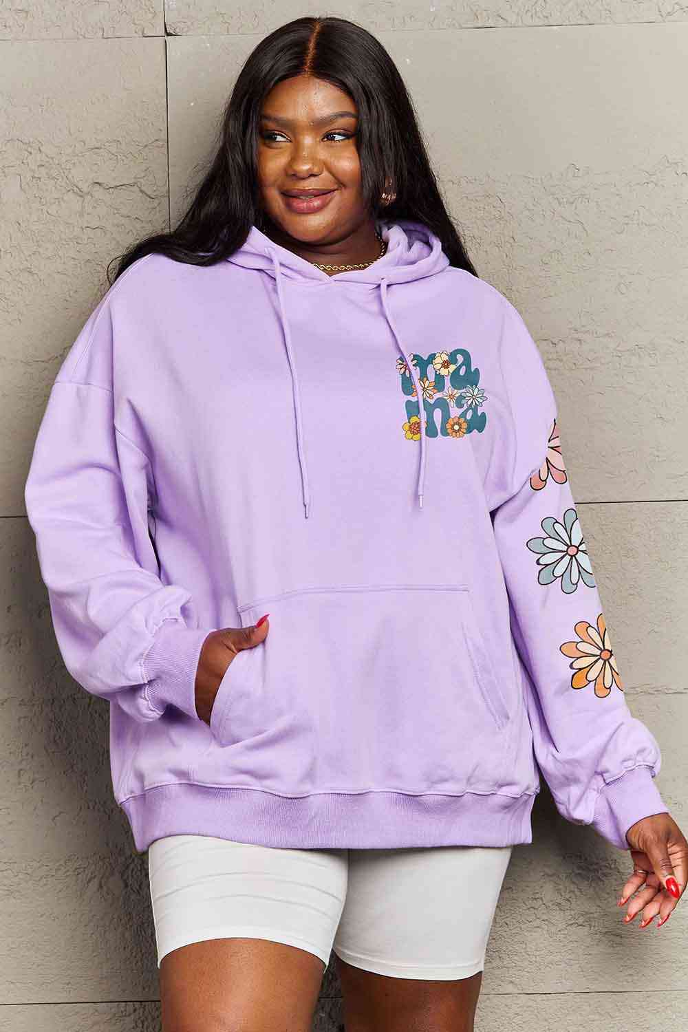 Simply Love Full Size MAMA Graphic Dropped Shoulder Hoodie - Drazelle Store