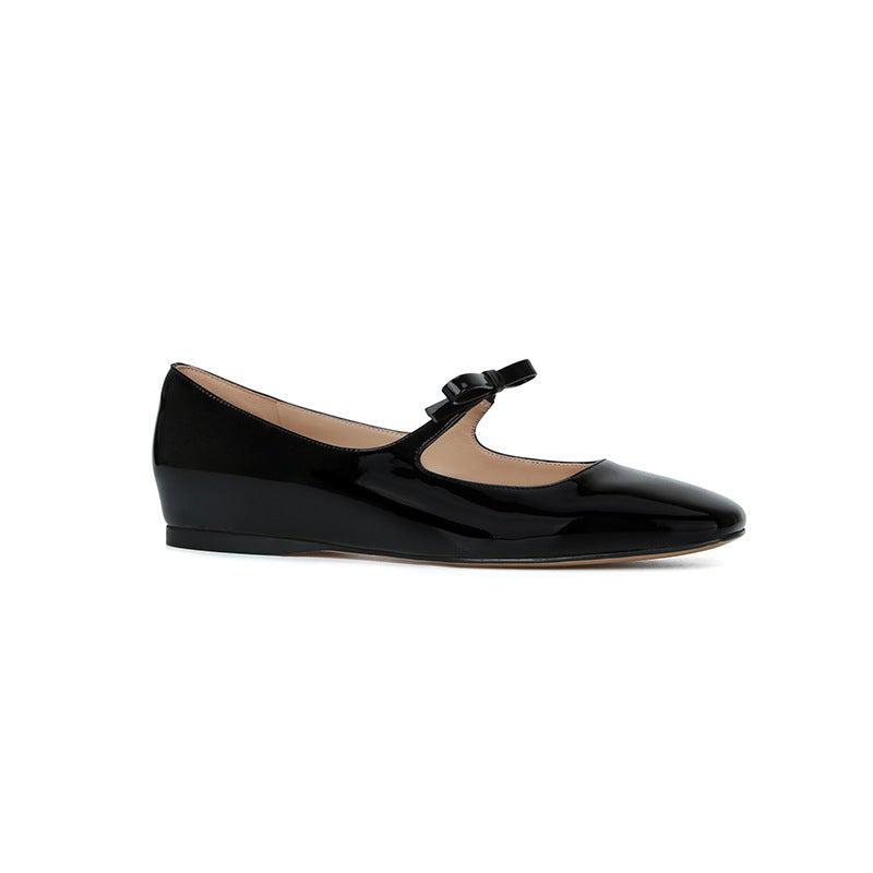 French Style Bow Low-cut Ballet Pumps Flat Pumps