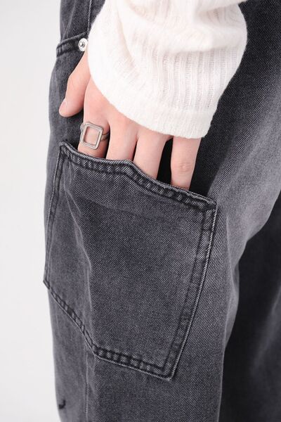 Wide Leg Men's Jeans with Pockets - Drazelle Store