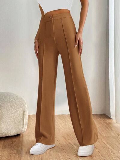 High Waist Wide Leg Pants - Drazelle Store