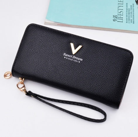 V Style Leather Wallet - Drazelle Store