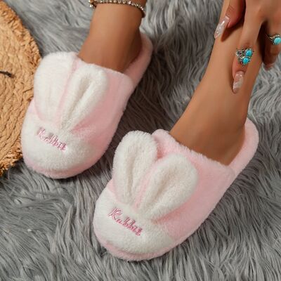 Rabbit Ears Round Toe Slippers - Drazelle Store