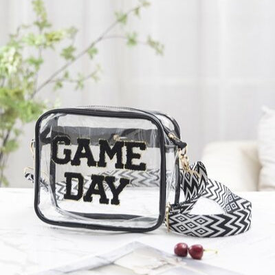 Zenana GAME DAY Stadium Approved Transparent Crossbody Bag - Drazelle Store