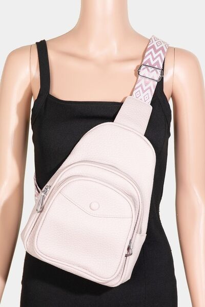 Fame Textured PU Leather Sling Bag - Drazelle Store