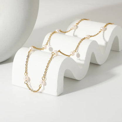 Freshwater Pearl 18K Gold-Plated Necklace - Drazelle Store