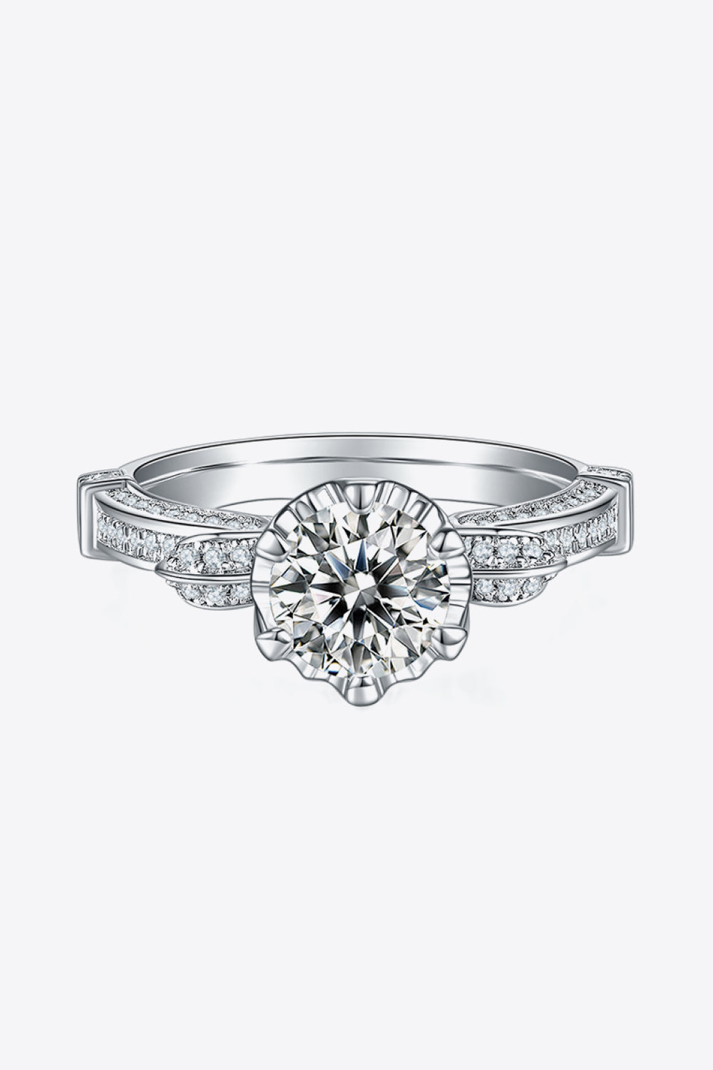 Adored 1 Carat Moissanite 925 Sterling Silver Ring - Drazelle Store