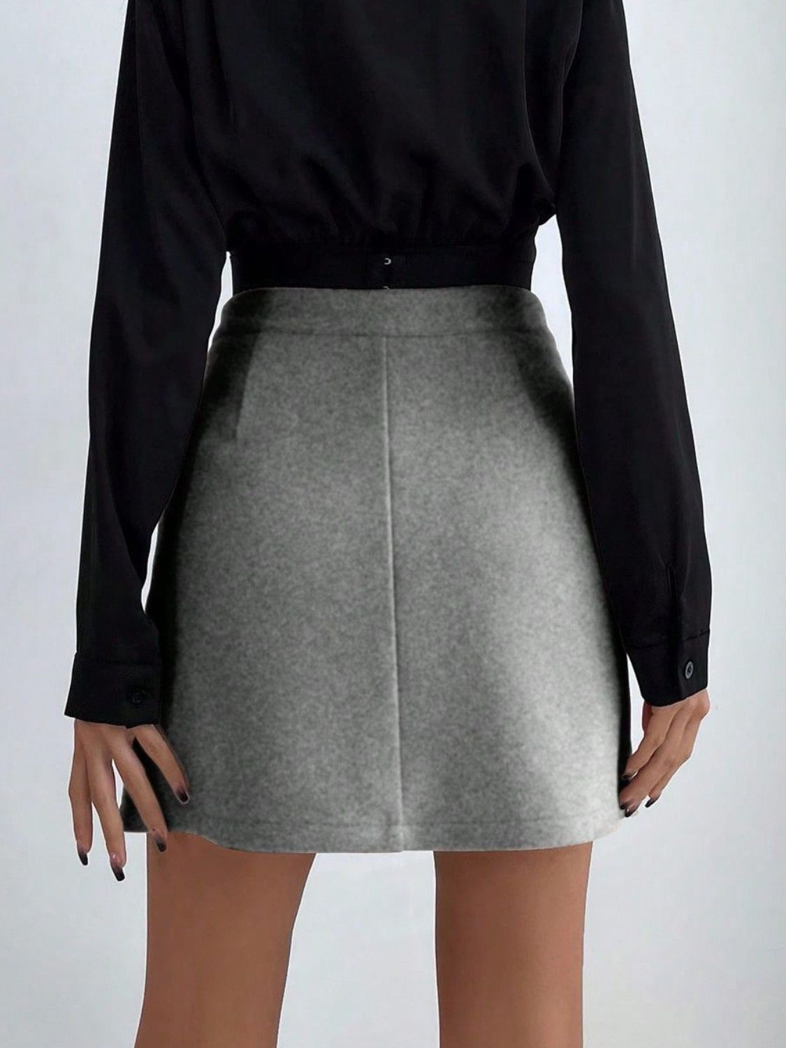 Buttoned Mini Skirt - Drazelle Store