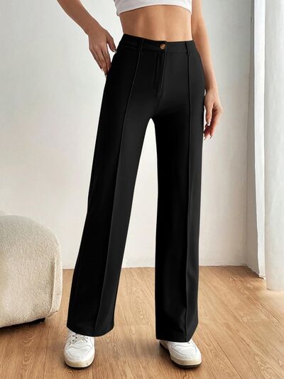 High Waist Wide Leg Pants - Drazelle Store