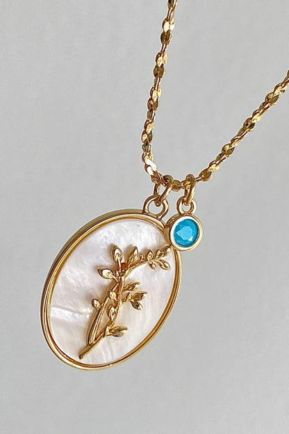 Flower Shell Pendant Copper Necklace - Drazelle Store