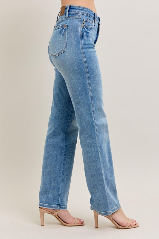 Judy Blue Vintage Wash Straight Jeans - Drazelle Store