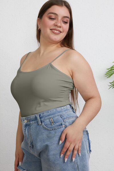 Basic Bae Full Size Round Neck Slim Cami - Drazelle Store