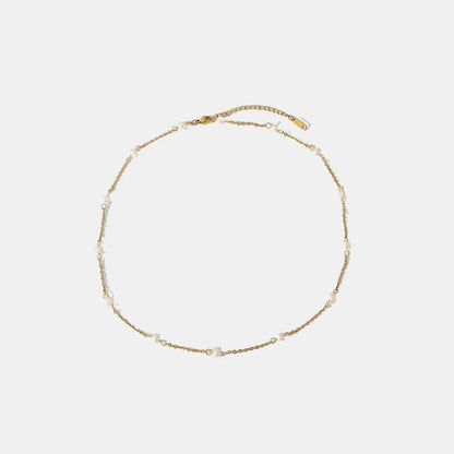 Freshwater Pearl 18K Gold-Plated Necklace - Drazelle Store
