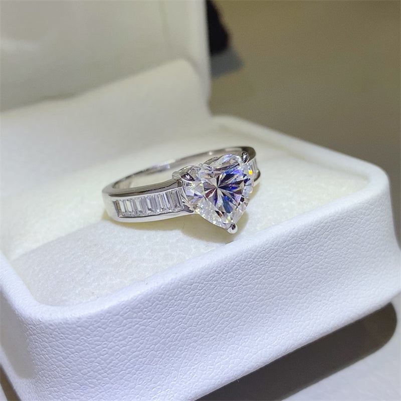 3 Carat Moissanite 925 Sterling Silver Ring - Drazelle Store