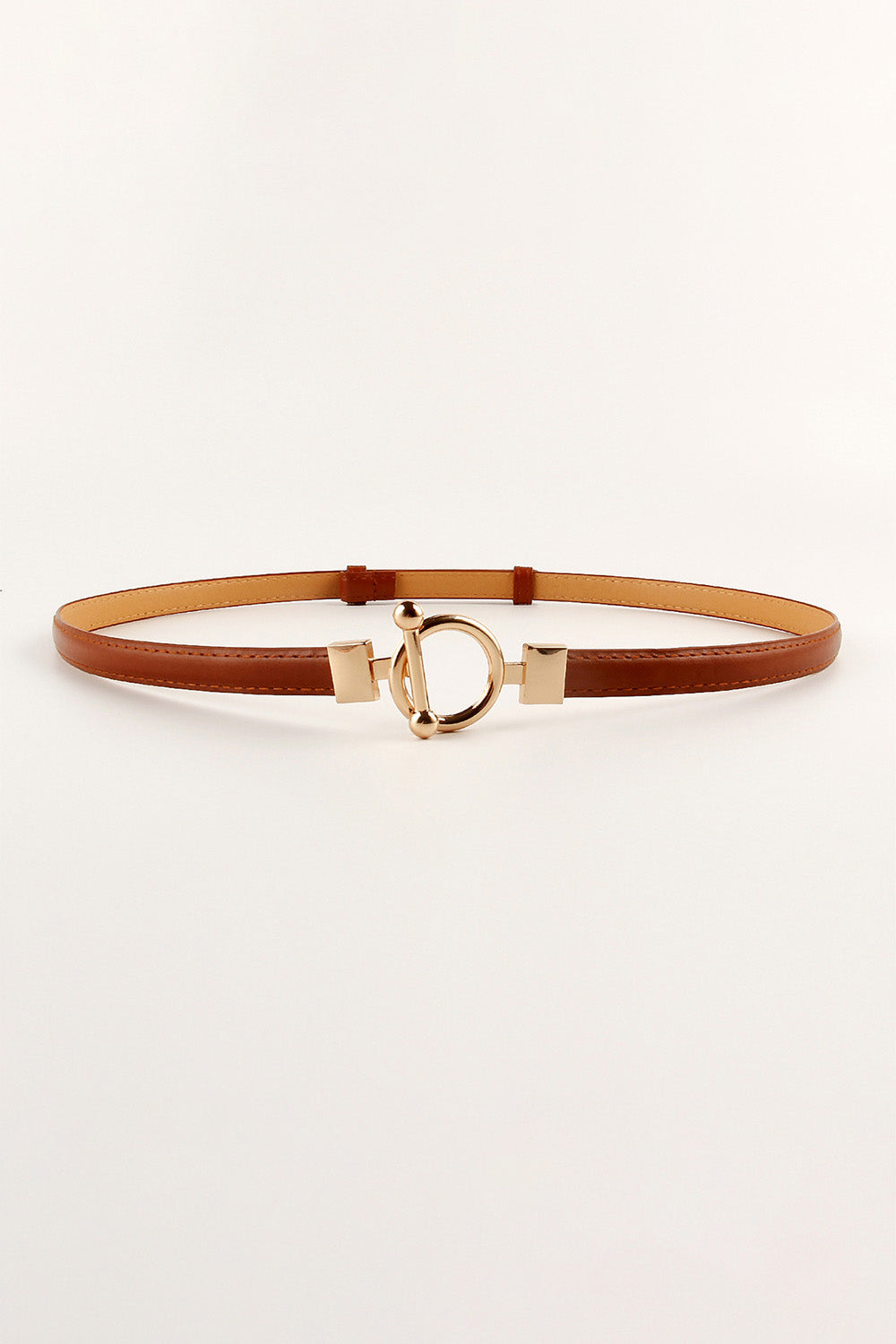 Toggle Buckle Skinny PU Belt - Drazelle Store