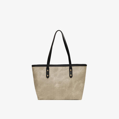 Vintage Decent Leather Tote Bag - Drazelle Store