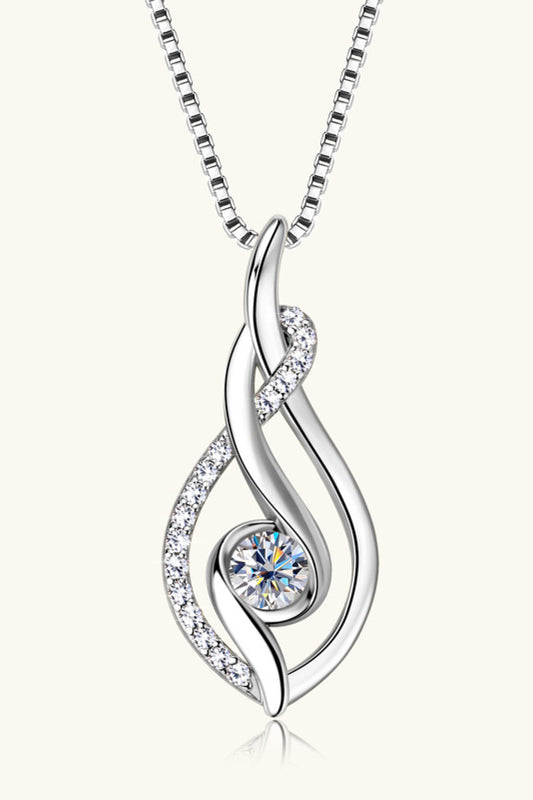 Moissanite 925 Sterling Silver Necklace - Drazelle Store