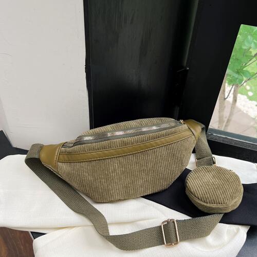 Small Corduroy Sling Bag - Drazelle Store