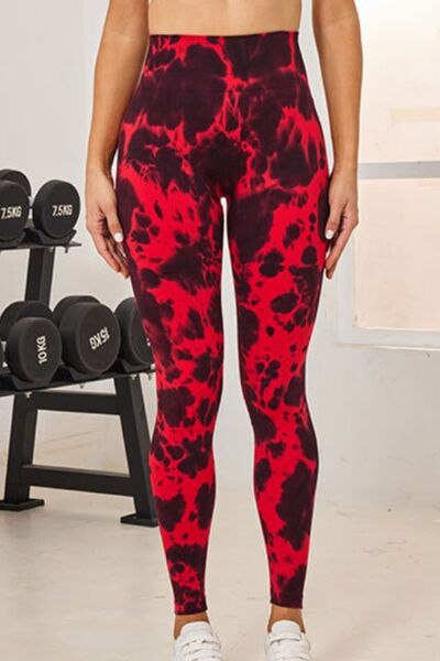 Tie-Dye High Waist Active Leggings - Drazelle Store