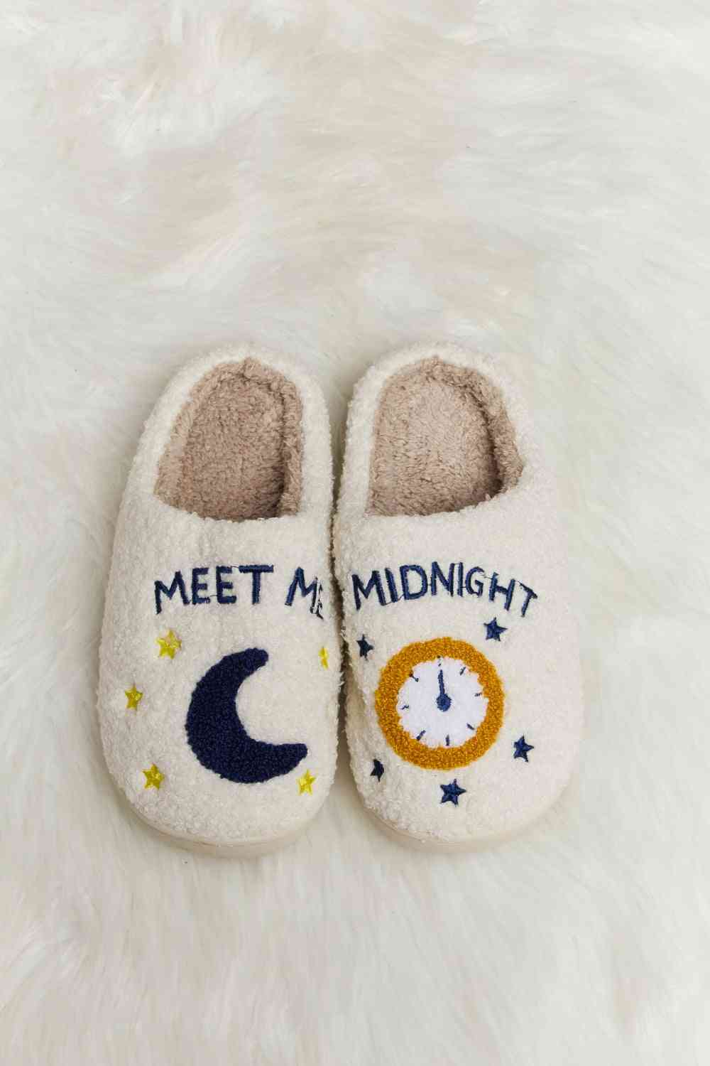 Melody Printed Plush Slide Slippers - Drazelle Store