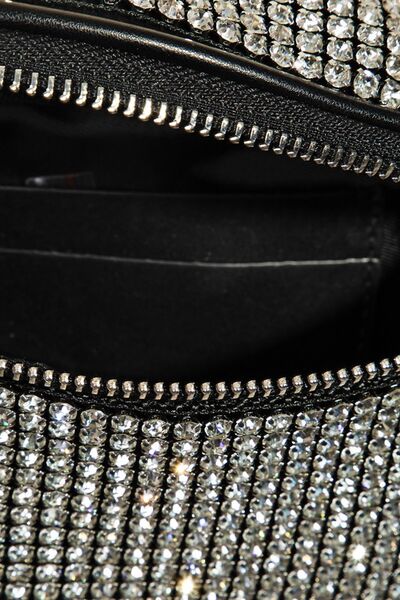 Fame Pave Rhinestone Crossbody Bag - Drazelle Store