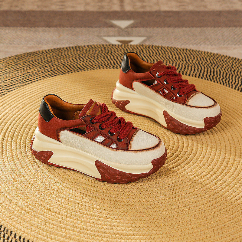 Retro Versatile Thick-soled Sneakers - Drazelle Store