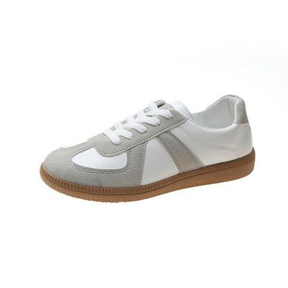 Flat White Shoes Casual Sneakers - Drazelle Store