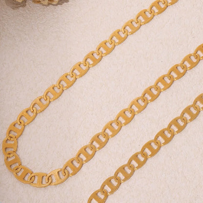 18K Gold-Plated Stainless Steel Chain Necklace - Drazelle Store