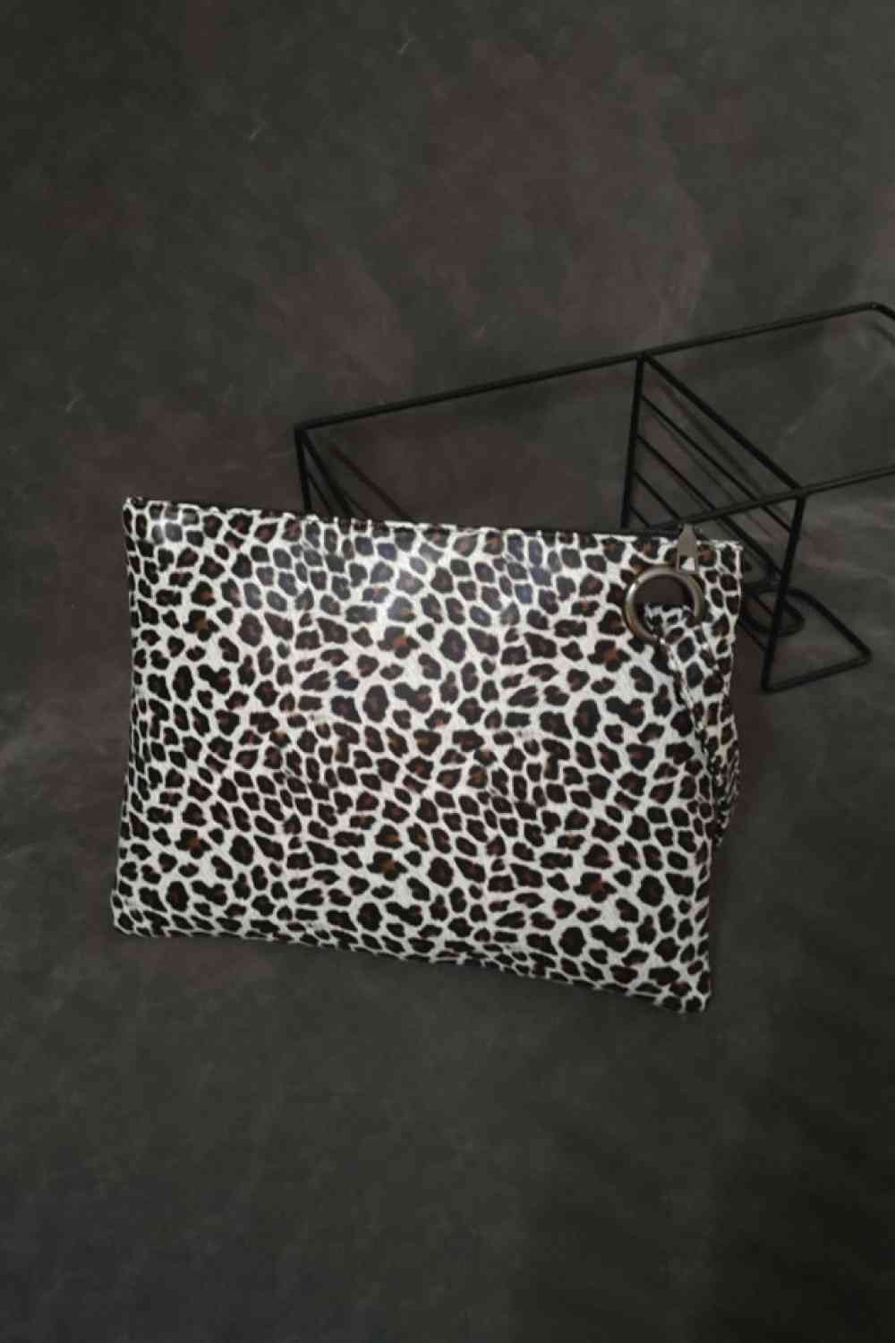 Leopard PU Leather Clutch - Drazelle Store