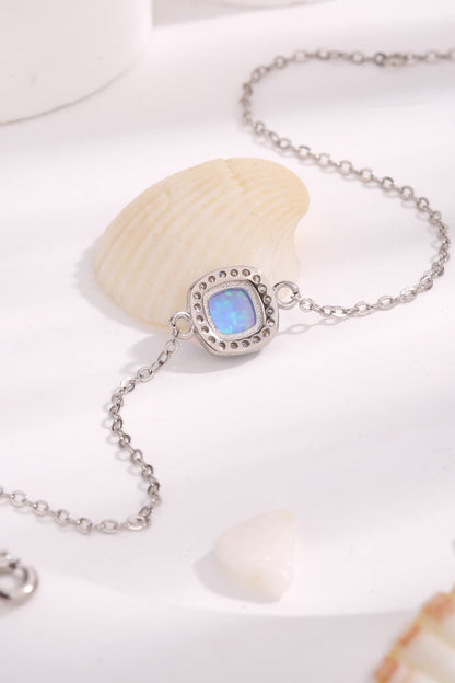 Opal Platinum-Plated Bracelet - Drazelle Store