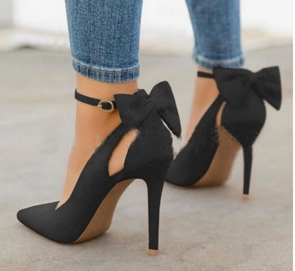 Women's Bow Stiletto Heels - Drazelle Store