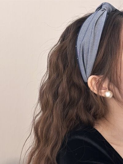 Knotted Polyester Wide Headband - Drazelle Store