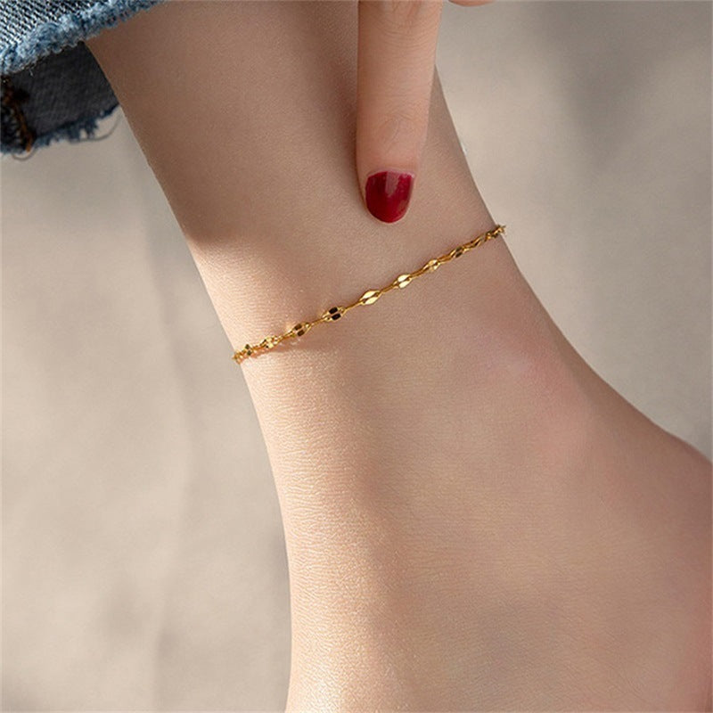 Non-fading Women's Stainless Steel Anklets - Drazelle Store