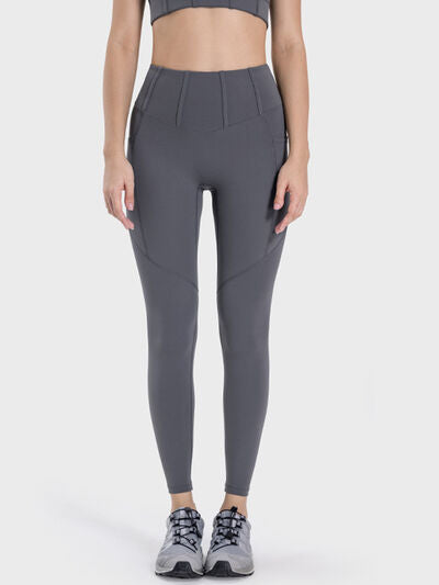 Millennia Pocketed High Waist Active Leggings - Drazelle Store