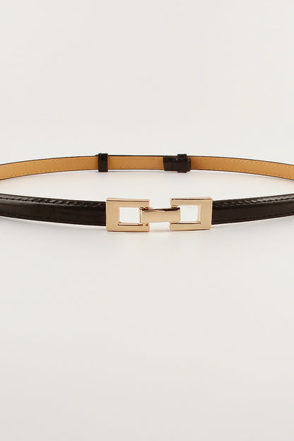 PU Skinny Belt - Drazelle Store