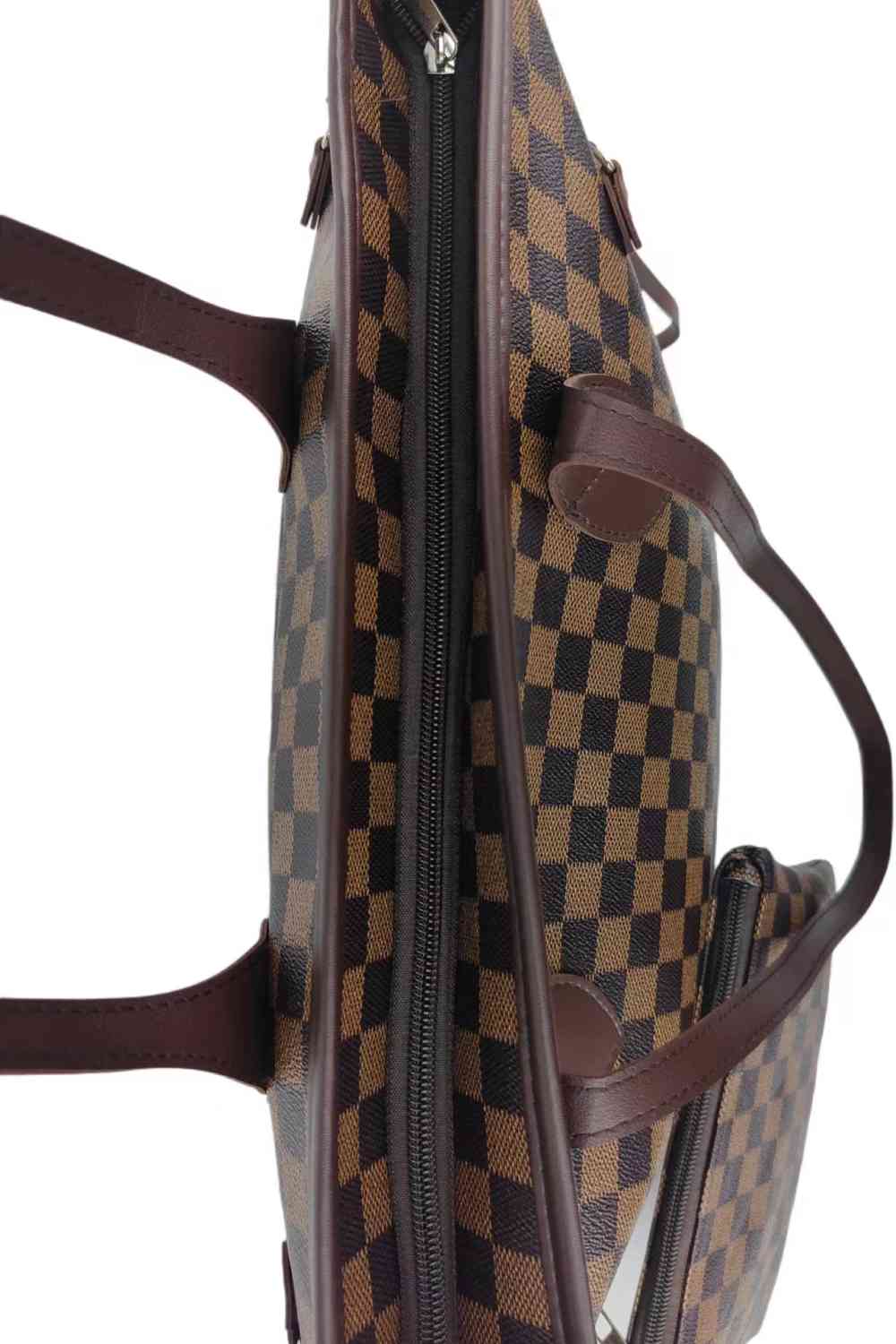 Checkered PVC Two-Piece Bag Set - Drazelle Store