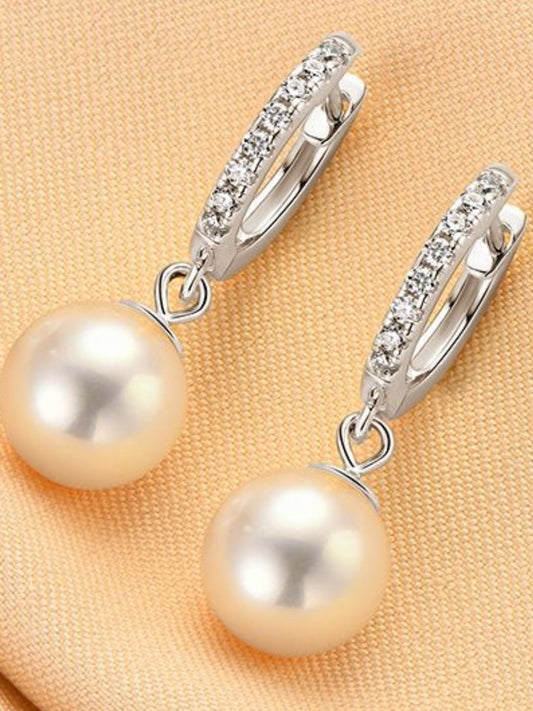 925 Sterling Silver Freshwater Pearl Earrings - Drazelle Store