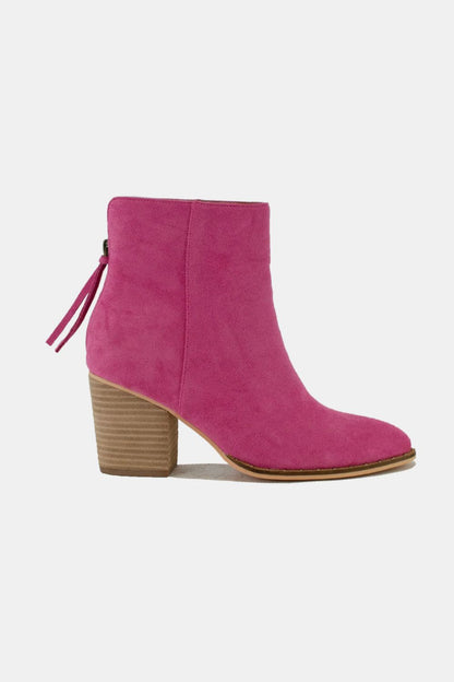 Beast Fashion Suede Point Toe Ankle Booties - Drazelle Store