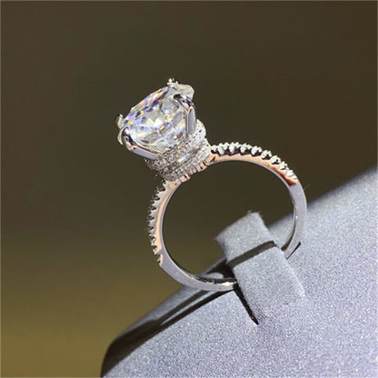 5 Carat Moissanite 925 Sterling Silver Ring - Drazelle Store