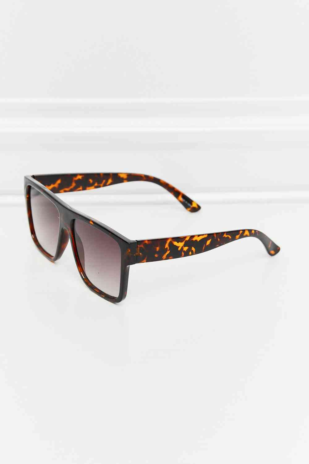 Tortoiseshell Square Full Rim Sunglasses - Drazelle Store