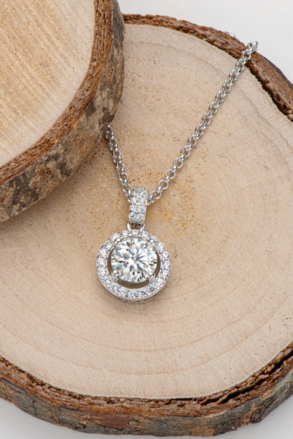 Zircon Pendant 925 Sterling Silver Necklace - Drazelle Store